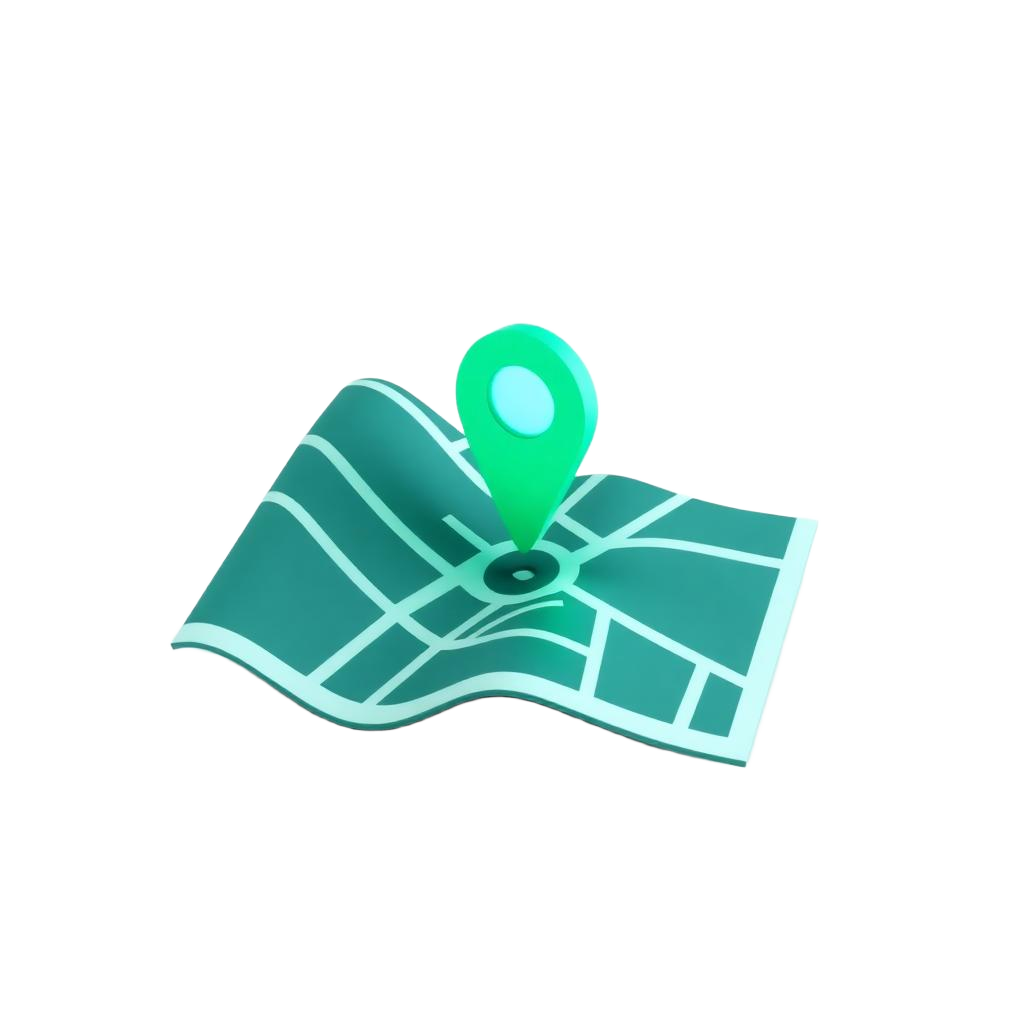 Map with location pin — Local SEO